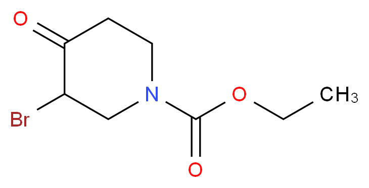 ethyl 3-bromo-4-oxopiperidine-1-carboxylate_分子结构_CAS_95629-02-0