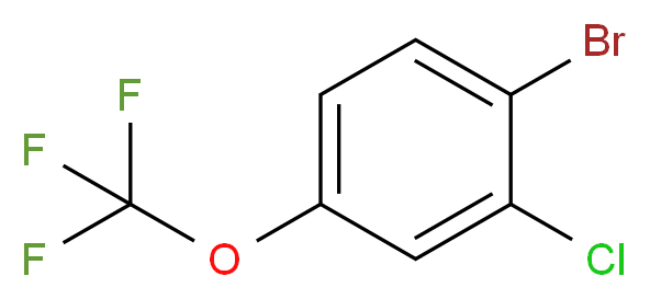 2-Chloro-4-(Trifluoromethoxy)bromobenzene_分子结构_CAS_892845-59-9)