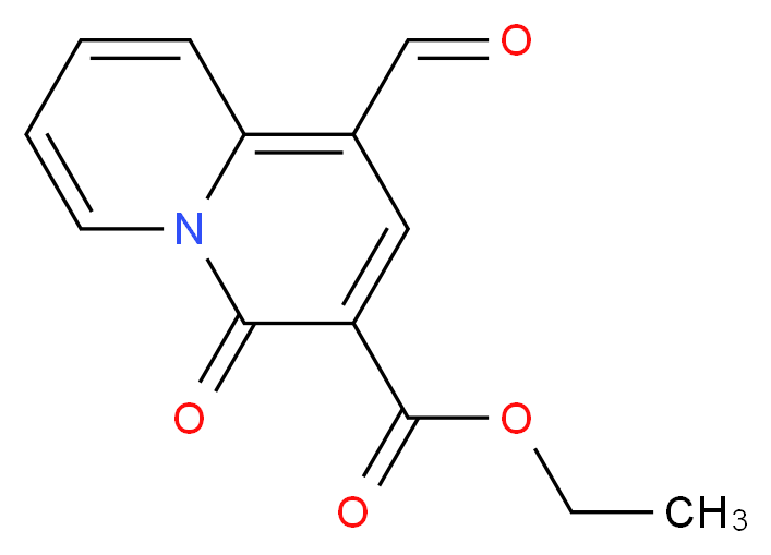 ethyl 1-formyl-4-oxo-4H-quinolizine-3-carboxylate_分子结构_CAS_337909-10-1)