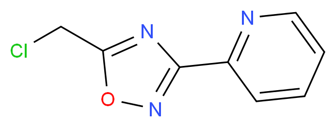 2-[5-(chloromethyl)-1,2,4-oxadiazol-3-yl]pyridine_分子结构_CAS_90002-06-5)