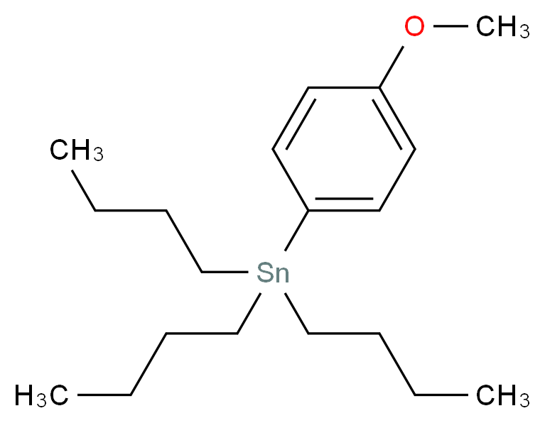 tributyl(4-methoxyphenyl)stannane_分子结构_CAS_70744-47-7