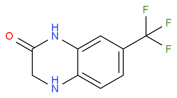 7-(Trifluoromethyl)-3,4-dihydroquinoxalin-2(1H)-one_分子结构_CAS_)