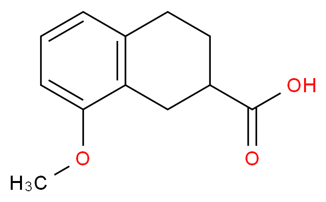 8-甲氧基-1,2,3,4-四氢萘-2-甲酸_分子结构_CAS_32178-63-5)