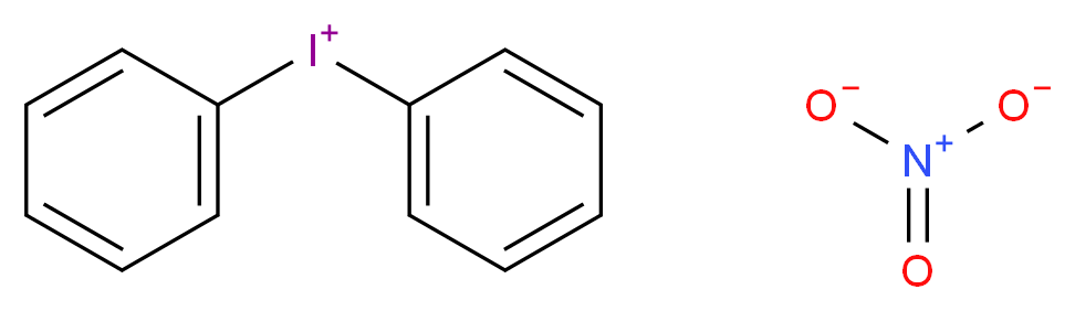 diphenyliodanium nitrate_分子结构_CAS_722-56-5