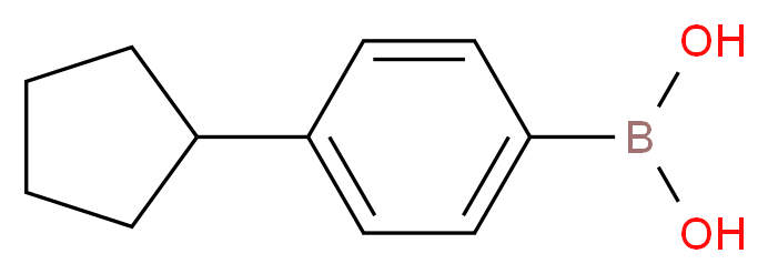 4-CYCLOPENTYLPHENYLBORONIC ACID_分子结构_CAS_945837-57-0)