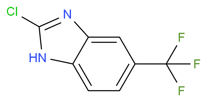 2-chloro-5-(trifluoromethyl)-1H-1,3-benzodiazole_分子结构_CAS_86604-86-6