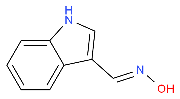 (E)-N-(1H-indol-3-ylmethylidene)hydroxylamine_分子结构_CAS_2592-05-4