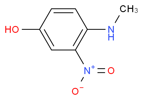 4-(methylamino)-3-nitrophenol_分子结构_CAS_14703-88-9