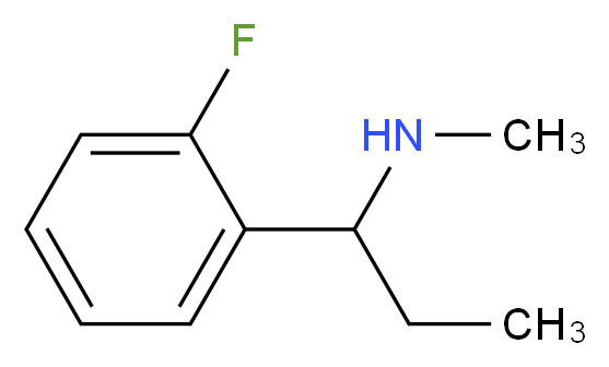 (+/-)-alpha-Ethyl-2-fluoro-N-methylbenzylamine 98%_分子结构_CAS_574731-04-7)