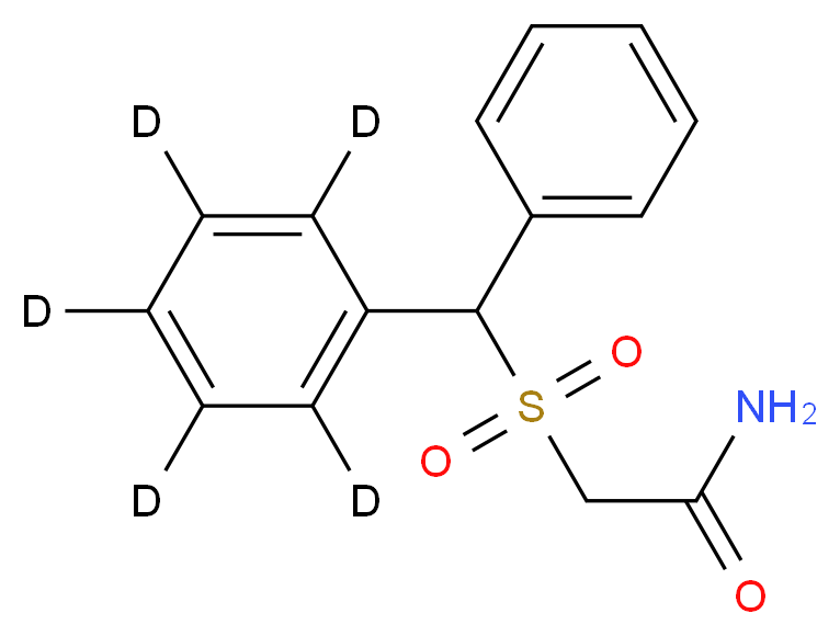 2-(<sup>2</sup>H<sub>5</sub>)phenyl(phenyl)methanesulfonylacetamide_分子结构_CAS_1329496-95-8