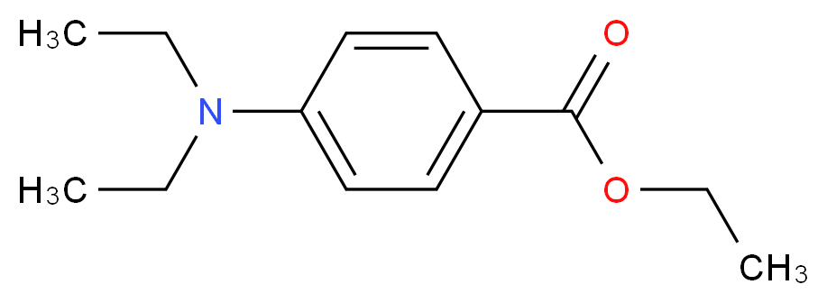 ETHYL p-DIETHYLAMINOBENZOATE_分子结构_CAS_10287-54-4)