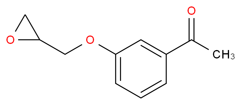 1-[3-(oxiran-2-ylmethoxy)phenyl]ethan-1-one_分子结构_CAS_42865-03-2