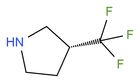 (3R)-3-(TRIFLUOROMETHYL)PYRROLIDINE_分子结构_CAS_1260619-30-4)