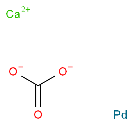 Palladium metal on calcium carbonate_分子结构_CAS_7440-05-3)