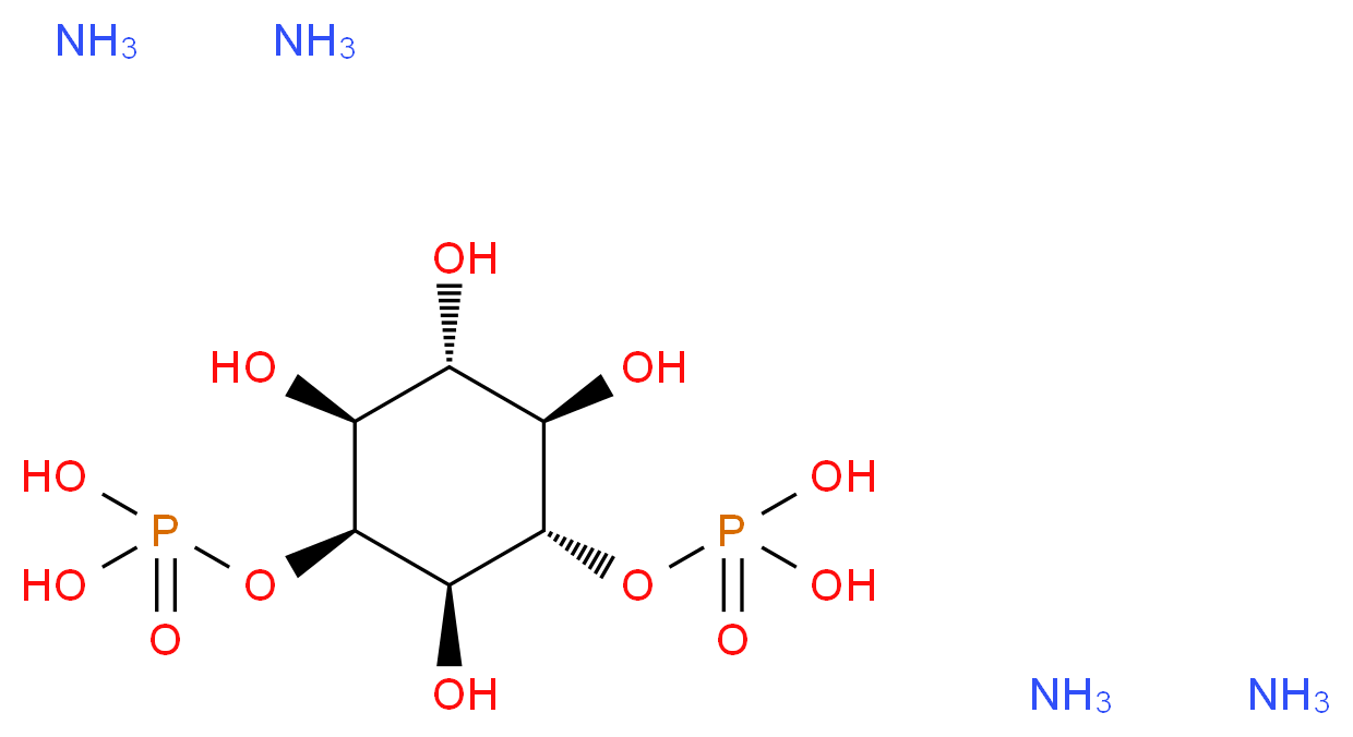 D-myo-Inositol 2,4-bisphosphate ammonium salt_分子结构_CAS_106358-02-5)