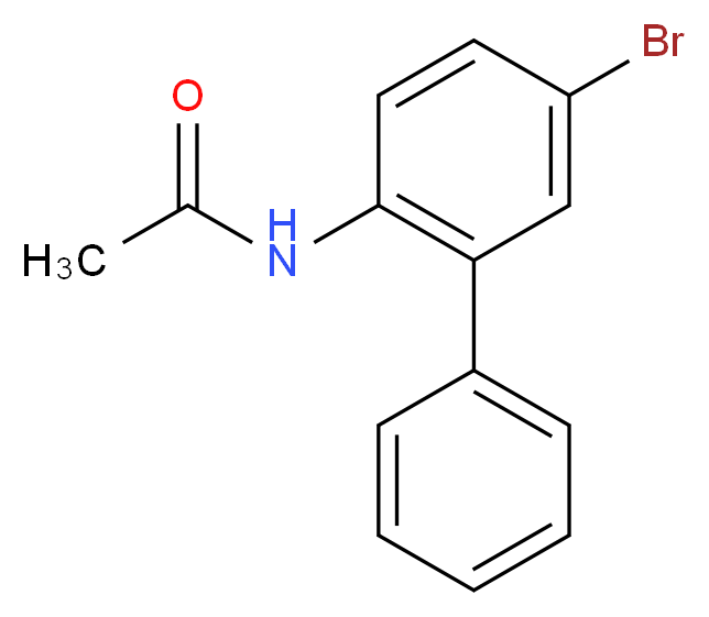 N-(4-bromo-2-phenylphenyl)acetamide_分子结构_CAS_7147-52-6