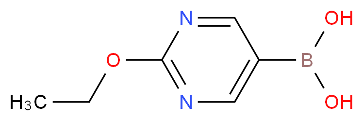 (2-ethoxypyrimidin-5-yl)boronic acid_分子结构_CAS_1003043-55-7