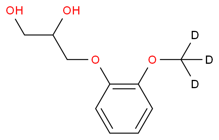 rac Guaifenesin-d3_分子结构_CAS_1189924-85-3)