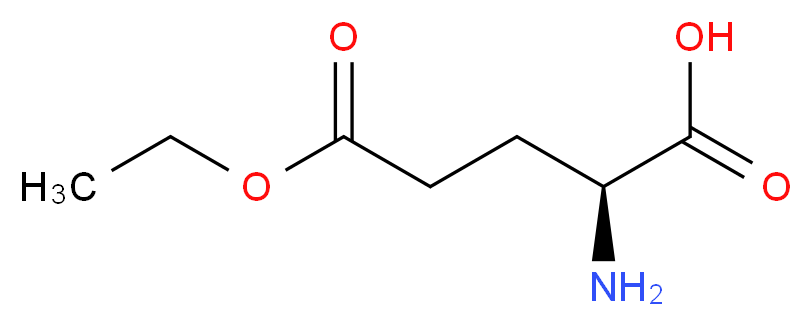 L-GLUTAMIC ACID-&gamma;-ETHYL ESTER_分子结构_CAS_1119-33-1)