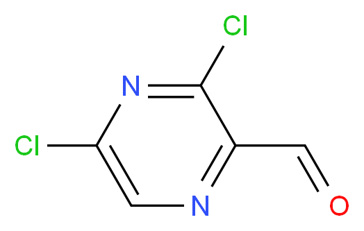 3,5-dichloropyrazine-2-carbaldehyde_分子结构_CAS_136866-27-8