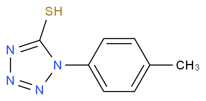 1-p-Tolyl-1H-tetrazole-5-thiol_分子结构_CAS_13980-77-3)