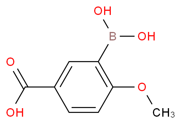 5-Carboxy-2-methoxybenzeneboronic acid 98%_分子结构_CAS_730971-32-1)