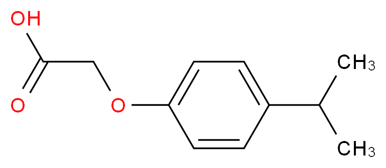 2-(4-Isopropylphenoxy)acetic acid_分子结构_CAS_)