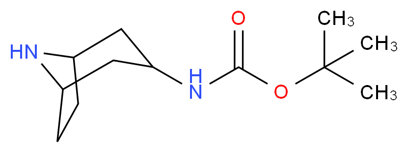 tert-butyl N-{8-azabicyclo[3.2.1]octan-3-yl}carbamate_分子结构_CAS_)