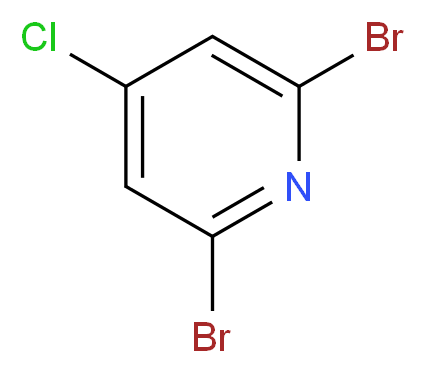 2,6-dibromo-4-chloropyridine_分子结构_CAS_1196156-59-8