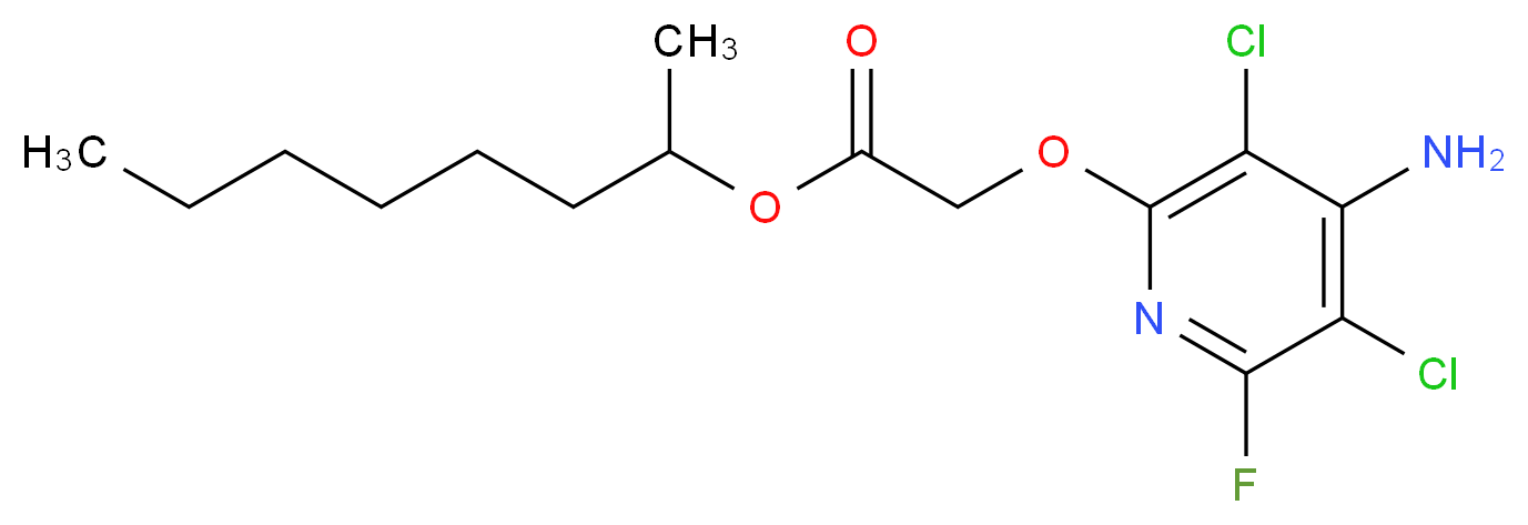 氟草烟-1-甲基庚基酯_分子结构_CAS_81406-37-3)