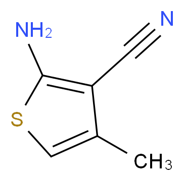 2-amino-4-methylthiophene-3-carbonitrile_分子结构_CAS_4623-55-6