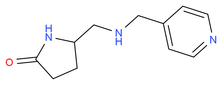 5-{[(pyridin-4-ylmethyl)amino]methyl}pyrrolidin-2-one_分子结构_CAS_1177283-06-5