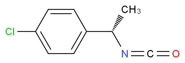 1-chloro-4-[(1S)-1-isocyanatoethyl]benzene_分子结构_CAS_745783-72-6