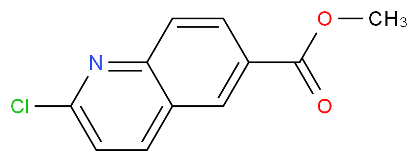 Methyl 2-chloroquinoline-6-carboxylate_分子结构_CAS_849807-09-6)