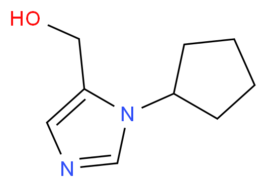 (1-cyclopentyl-1H-imidazol-5-yl)methanol_分子结构_CAS_915919-86-7