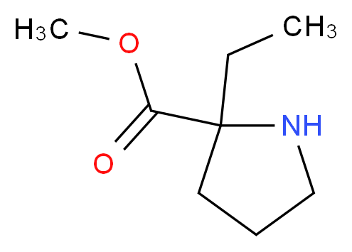 methyl 2-ethylprolinate_分子结构_CAS_1065334-12-4)