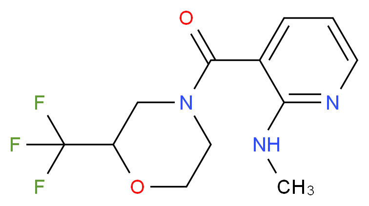 N-methyl-3-{[2-(trifluoromethyl)morpholin-4-yl]carbonyl}pyridin-2-amine_分子结构_CAS_)
