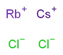 caesium(1+) ion rubidium(1+) ion dichloride_分子结构_CAS_95860-63-2