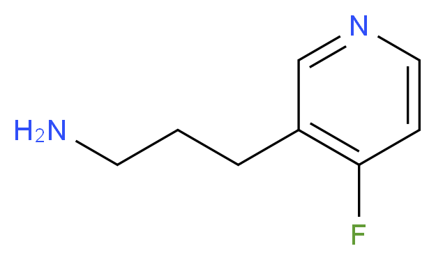 3-(4-fluoropyridin-3-yl)propan-1-amine_分子结构_CAS_1060809-55-3