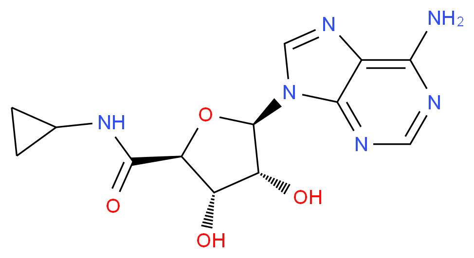 5′-(N-Cyclopropyl)carboxamidoadenosine_分子结构_CAS_50908-62-8)