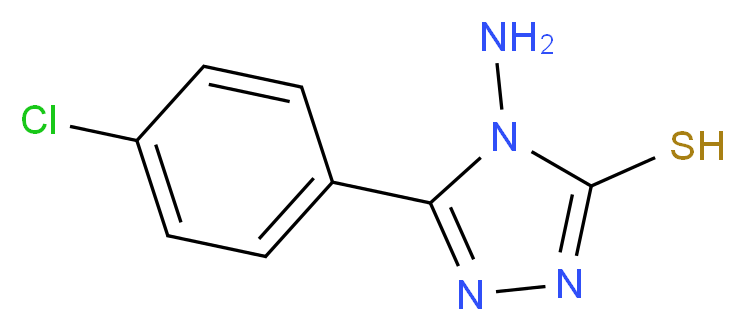 4-Amino-5-(4-chlorophenyl)-4H-1,2,4-triazole-3-thiol_分子结构_CAS_68468-95-1)