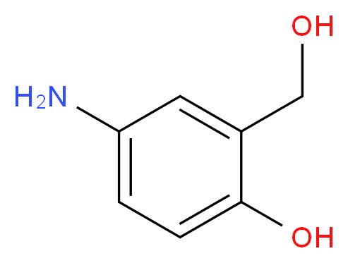 4-amino-2-(hydroxymethyl)phenol_分子结构_CAS_104333-09-7