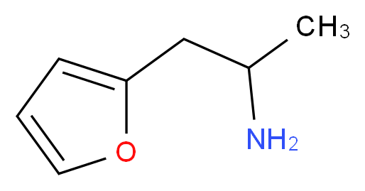 1-(2-Furyl)propan-2-amine_分子结构_CAS_)