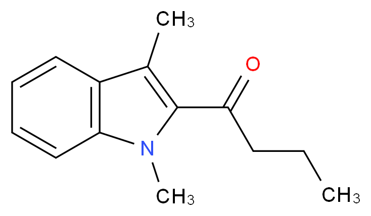 1-(1,3-dimethyl-1H-indol-2-yl)butan-1-one_分子结构_CAS_425373-45-1