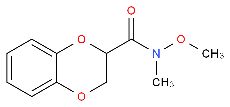 N-Methoxy-N-methyl-2,3-dihydro-benzo[1,4]dioxine-2-carboxamide_分子结构_CAS_848170-22-9)