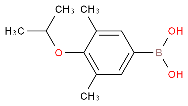 [3,5-dimethyl-4-(propan-2-yloxy)phenyl]boronic acid_分子结构_CAS_849062-16-4
