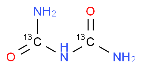 1-(carbamoylamino)(1-<sup>1</sup><sup>3</sup>C)formamide_分子结构_CAS_287389-41-7