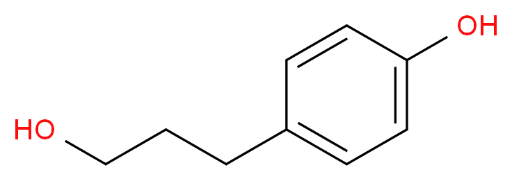 4-(3-hydroxypropyl)phenol_分子结构_CAS_10210-17-0