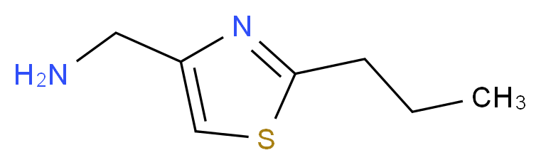 1-(2-propyl-1,3-thiazol-4-yl)methanamine_分子结构_CAS_933697-93-9)