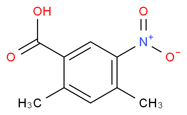 2,4-dimethyl-5-nitrobenzoic acid_分子结构_CAS_220504-75-6